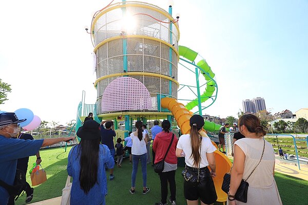 馬卡龍公園號稱「全台最可愛的公園」。圖/台中市建設局提供