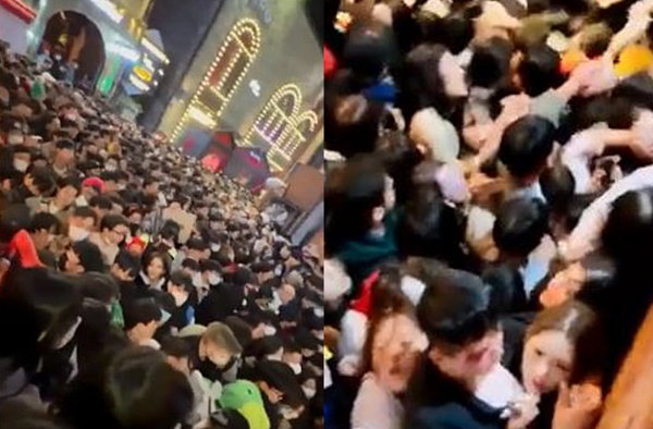 台北醫學大學急診學科教授高偉峰表示,南韓相關報導傳出時,都稱為「心臟驟停」,實際上可能就是產生了「創傷性窒息」,當頸部受到壓迫,心臟供血無法輸送到腦部,只要10至15秒,人就會失去意識。圖/翻攝自推特