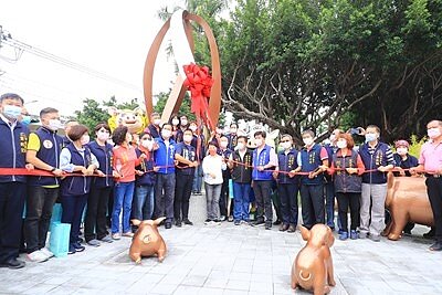 台中肉品市場轉型,豬事圓滿公園啟用。圖/台中市建設局提供