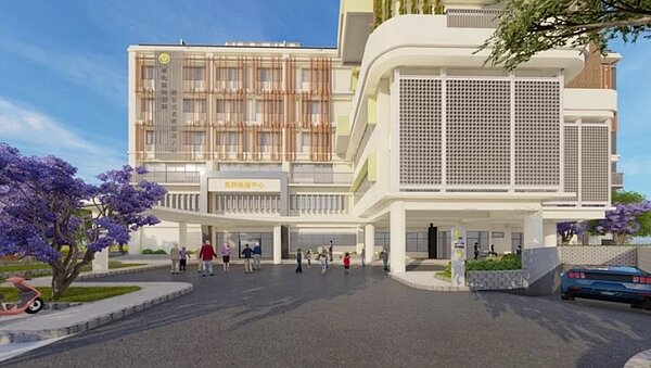 彰化縣埤頭鄉住宿型綜合式長照服務大樓的完工示意圖。圖/縣政府提供