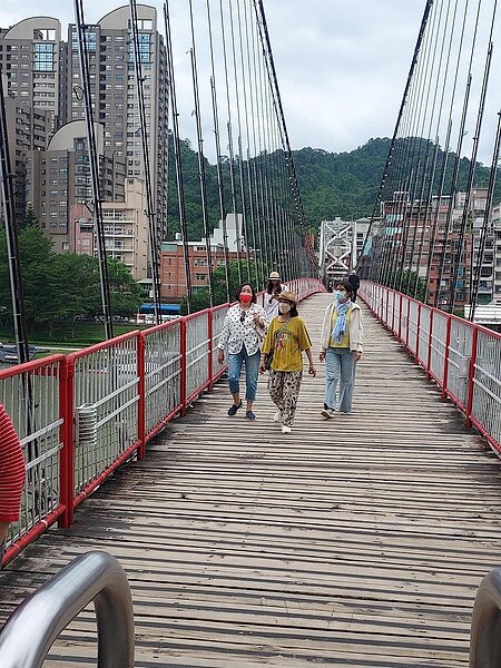 碧潭吊橋已百年。圖／易小滿攝

