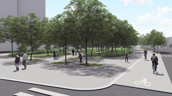 台中市東光綠廊預計在年底前完工。圖／台中市政府提供