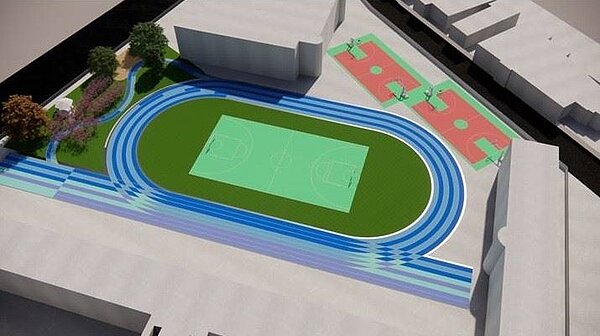 新竹縣政府近日爭取到教育部核定,將投入1億3858萬元,改善全縣21所國中小運動操場及週邊設施,預計今年9月前全數改善完成。圖/新竹縣政府提供