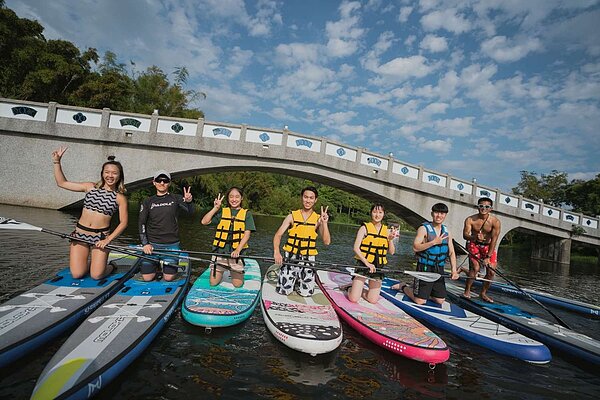 竹市SUP、天鵝船體驗人次創新高！圖／新竹市政府提供