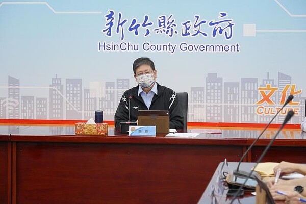新竹縣長楊文科7日上午傳出確診,緊急取消所有行程。圖/新竹縣政府提供