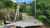 新竹寶山道路崩塌四分五裂　住戶擔心大雨不停會更嚴重