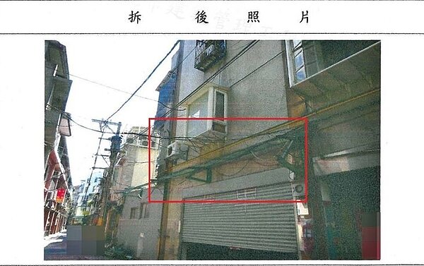 北市妨礙消防車輛救災之違建優先查報拆除。圖/台北市府提供
