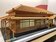 檜木舊料打造「北門車站」模型　屋瓦就達3996片