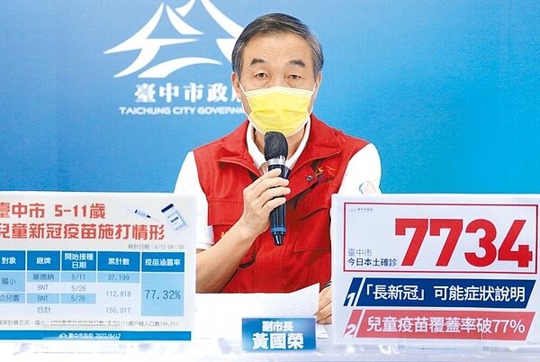 台中市副市長黃國榮表示,中市疫情仍處疫情高原期,防疫不能鬆懈。台中市府提供/陳淑芬台中傳真