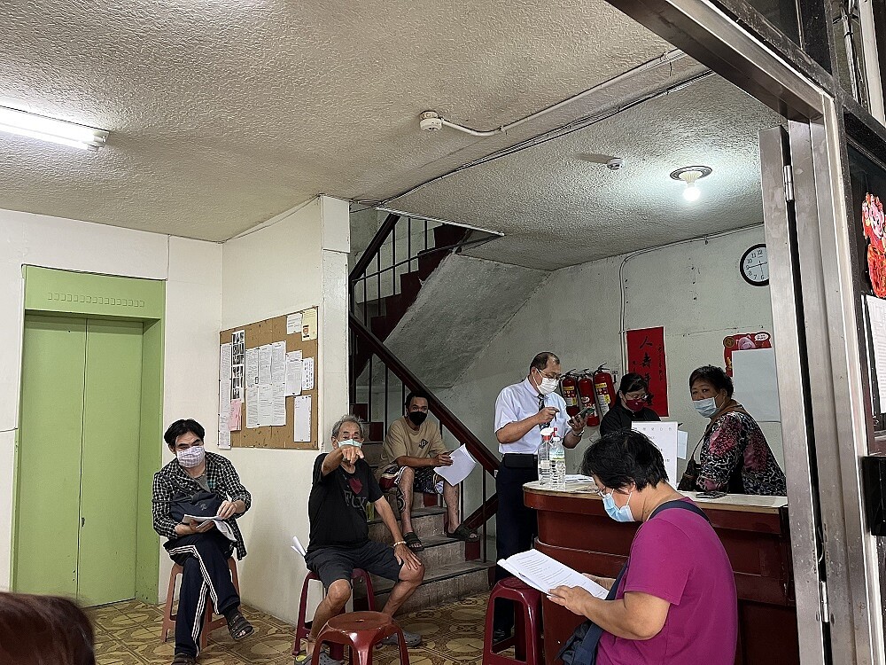 工務局輔導成立管委會情況。圖/建管處提供