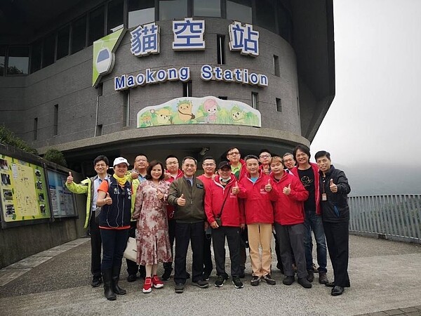 指南里著名景點貓空。圖片由張佳南里長提供
