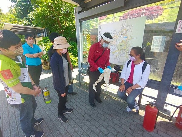 社區防災救護宣導。圖片由張佳南里長提供

