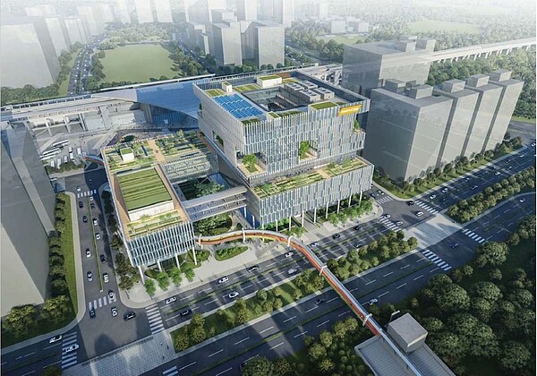 高速鐵路新竹車站特定區車站專用區(二)開發經營案示意圖。示意圖/第一太平戴維斯提供