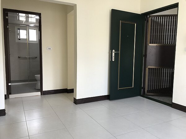 鳳山五甲公宅招租,15坪2房2廳1衛、每月只要3700元。圖為客廳。圖/高雄市政府都市發展局提供