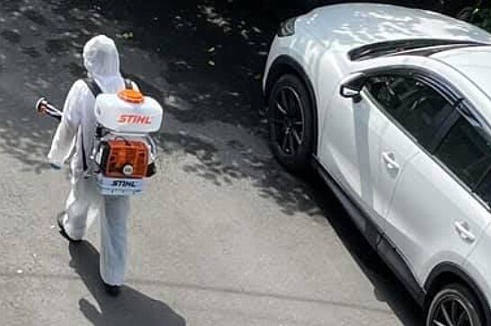 台北市南港區舊莊里防疫措施實行。圖／取自「張瑞芳」臉書