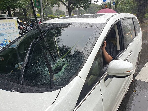 台北市下午下起暴雨，除了部分地區時雨量達60毫米，也發生多起路樹傾倒事件。圖／消防局提供