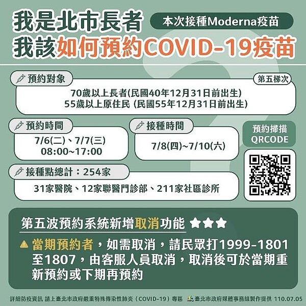 添喜里長會在臉書上發文提醒里民記得預約施打疫苗。圖／取自台北市信義區雅祥里辦公室臉書