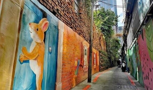 香丘里彩繪牆。圖/蘇淑芳里長提供