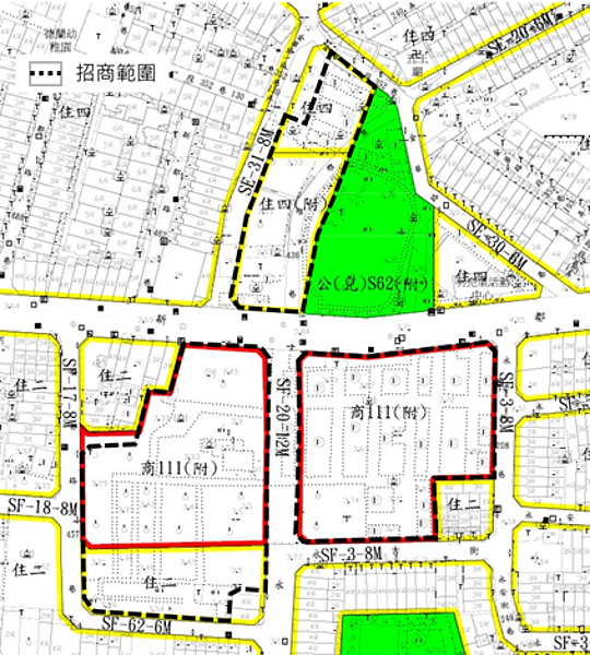 台南市南區大鵬五村公辦都市更新案自111年7月1日起再公告招商。圖/台南市都發局提供