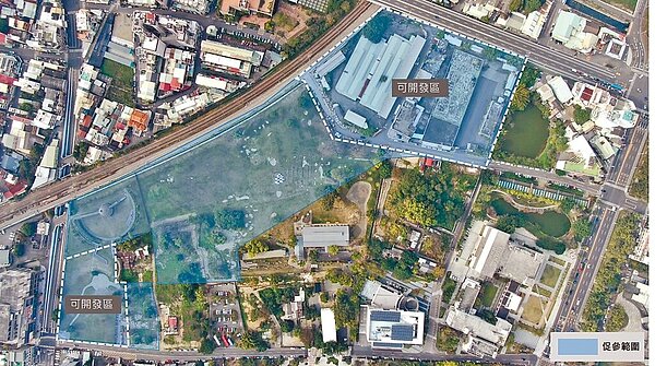 阿里山林業村促參開發範圍示意圖。(阿里山林業鐵路及文化資產管理處提供/廖素慧嘉市傳真)