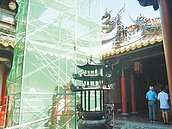 北港朝天宮屋脊剪黏破損　月底整修完成