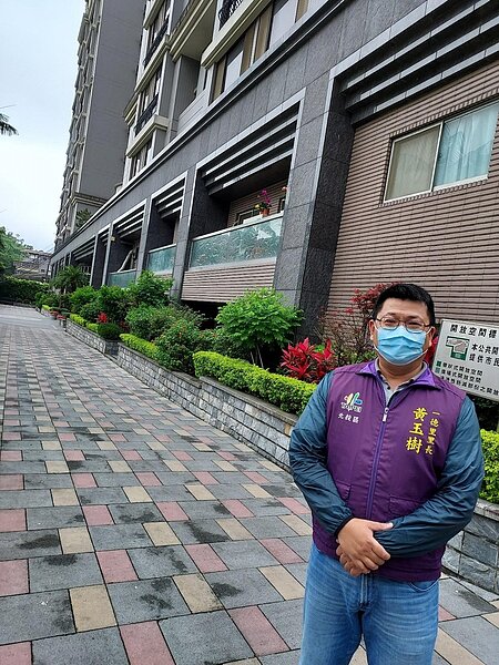 黃玉樹以人類關愛照亮前行的道路。圖/易小滿攝