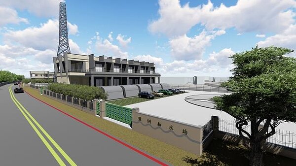 永康區鹽洲抽水站新建工程12日開工動土,預計113年汛期即可完工。圖/台南市政府提供