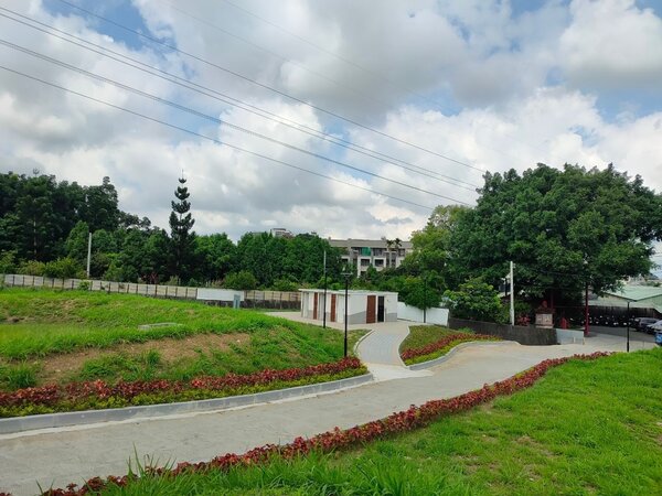 台中翁子公園景觀環境再優化。圖／台中市建設局提供