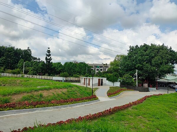 台中翁子公園景觀環境再優化。圖/台中市建設局提供