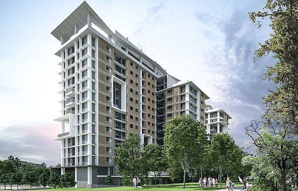 小東路北側臺南公宅預計2024年底完工。圖／台南市府提供