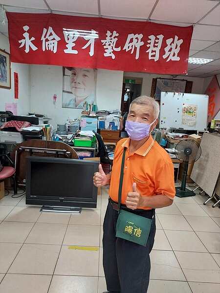 曾以士林最高票當選里長的宋旭曜，不服老。圖／易小滿攝
