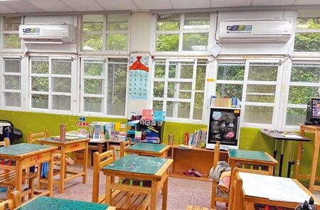 
台北市校園明年有3842台冷氣達使用年限，家長憂心恐怕又要募款買冷氣。（本報資料照片）
