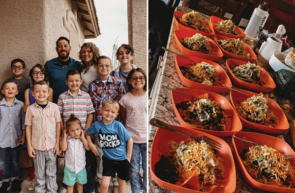 育有10兒的翠絲每天生活像打仗,得提早起床充實自己。圖擷自The Sun