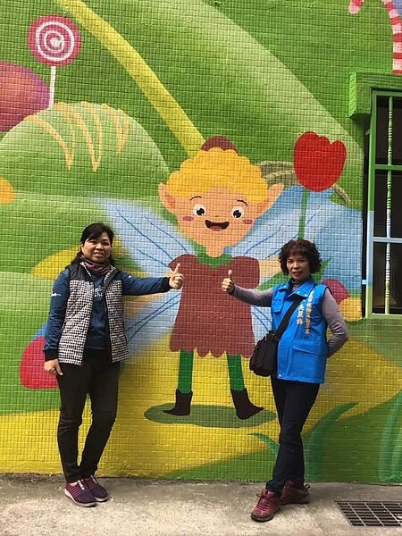 彩繪有亮點，打造人人稱羨的聯翠里 。圖／里辦提供