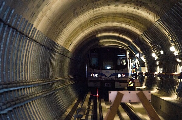 廣慈/奉天宮站的潛盾隧道於今年5月順利貫通。圖/台北市政府提供