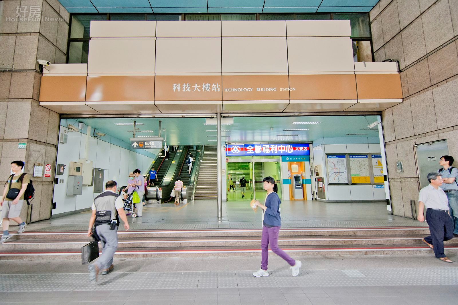 捷運科技大樓站,大安區,復興南路。(好房News記者 陳韋帆/攝影)