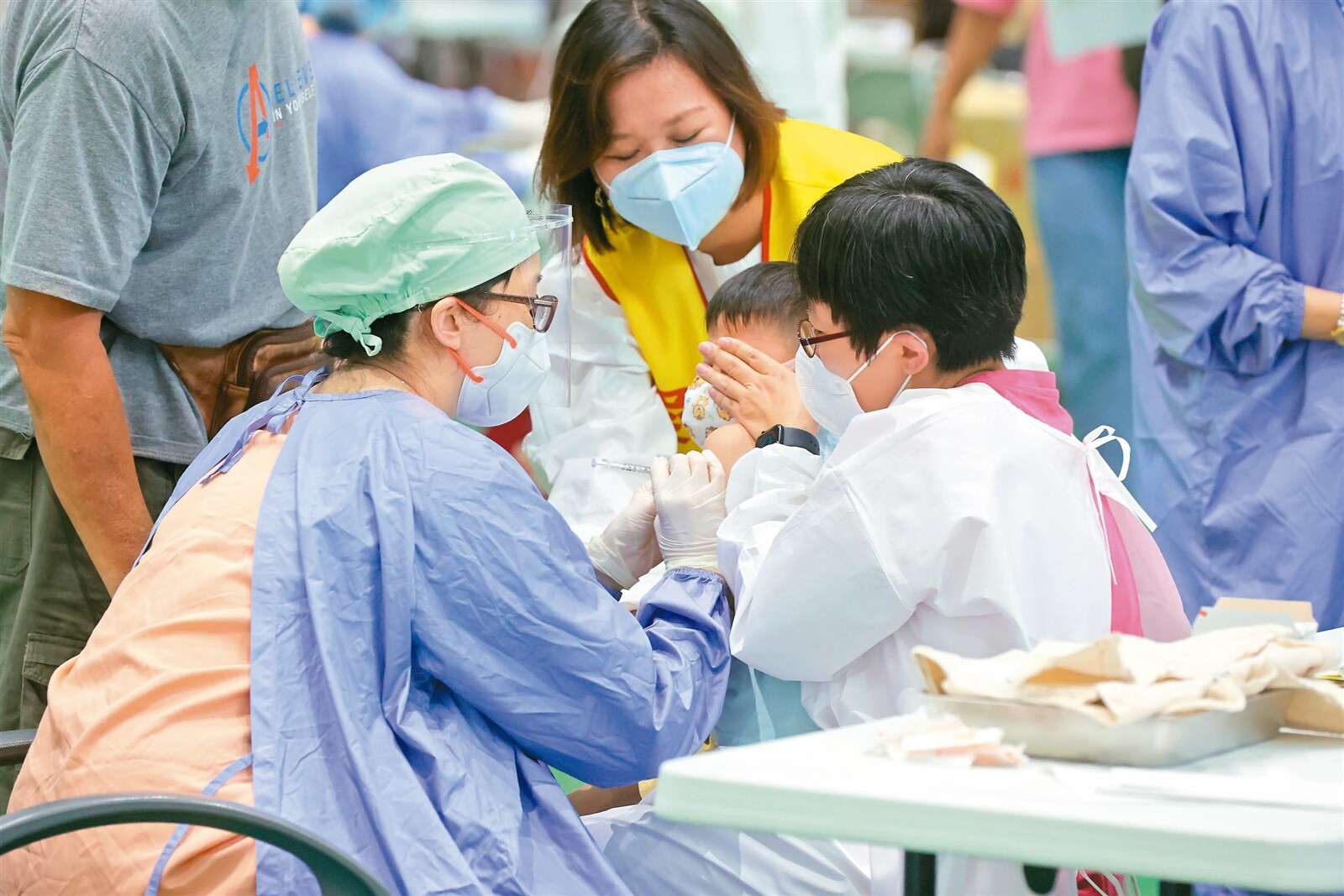 今天起，六個月至五歲的幼兒可接種莫德納幼兒疫苗。  本報資料照片