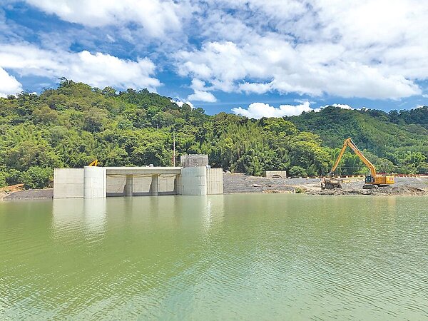 石門水庫阿姆坪防淤隧道主體工程已完工,北水局持續以陸挖、抽泥及水力排砂等方式延長水庫壽命。(北水局提供/呂筱蟬桃園傳真)
