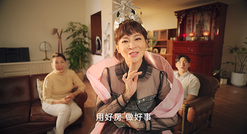 營建署與保庇天后王彩樺攜手推出公益出租人電視廣告。圖/內政部提供