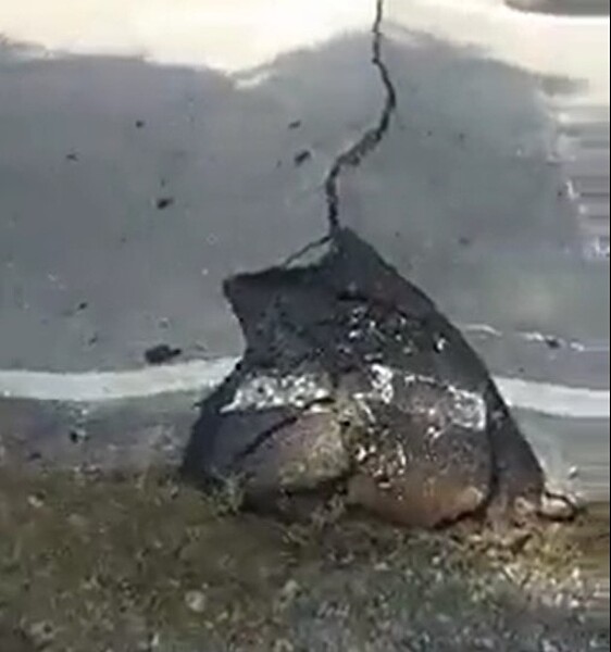 菲律賓北部多洛雷斯地區附近在27日上午8時43分發生強烈地震，規模7.1。(圖擷取自TWITTER)