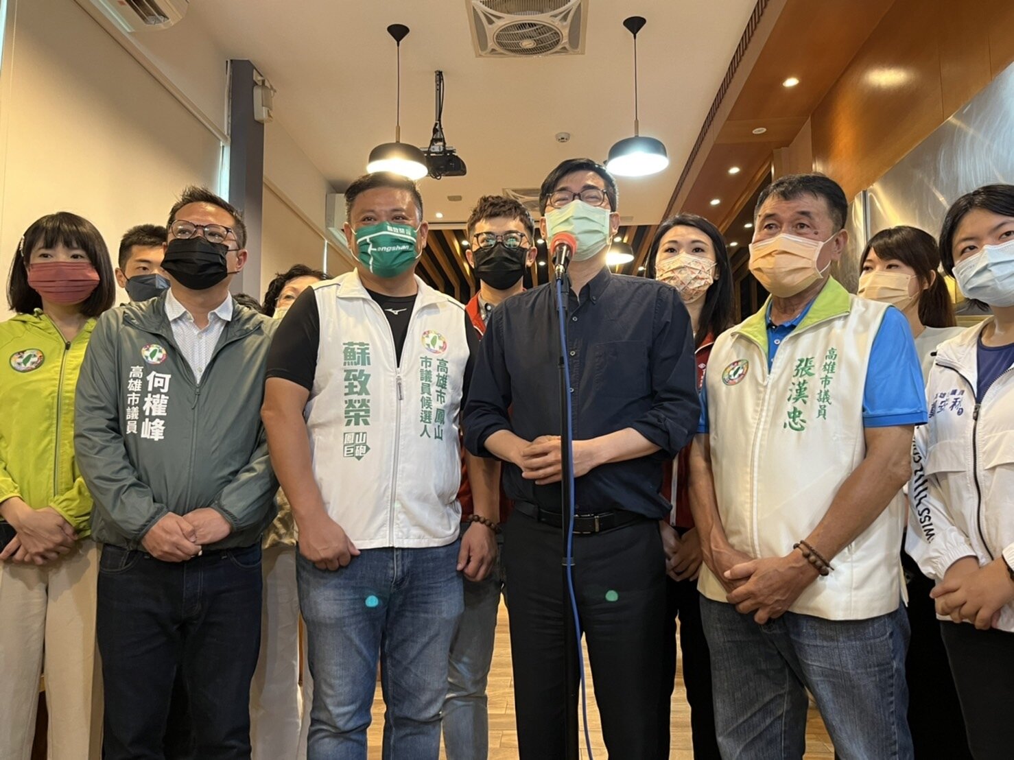 高雄市長陳其邁今媒體聯訪表示，台積電高雄廠將在這個月動工。記者林巧璉／攝影 