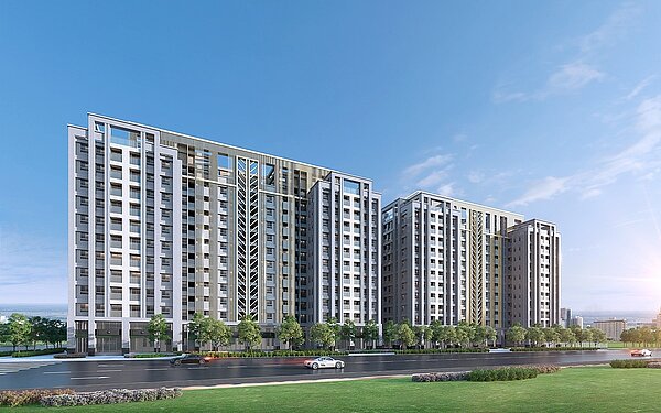 「高鐵國際城」坐落鄰近嘉義高鐵站的稀有近5千坪大型基地,未來將是美輪美奐又壯觀的造鎮案。圖/高鐵國際城提供