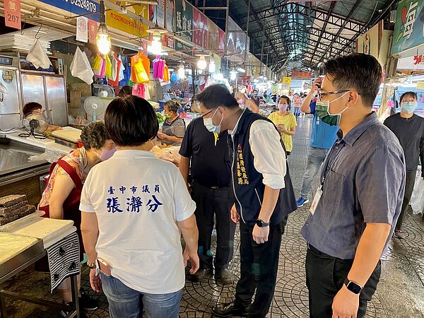 中市府斥資千萬強化豐原市場硬體設施。圖/台中市經發局提供