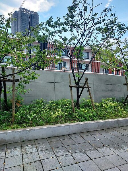 日僑學校和美國學校連成一氣。圖/易小滿攝