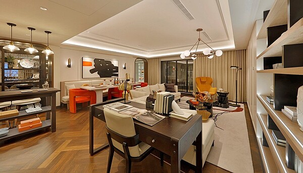 台中七期「鉑金愛悅」樣品屋。圖／興富發提供