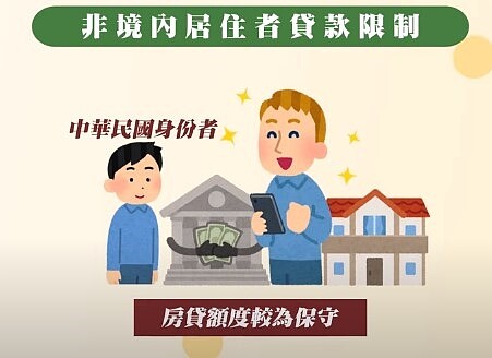 非境內居住者房貸額度將較為保守。圖／翻攝自好房網TV