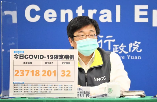 周志浩表示,預期接下來疫情下降幅度會愈來愈小,國內BA.5看起來正低度流行,「心裡要有打算」這是下個挑戰。圖/指揮中心提供