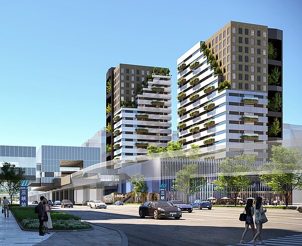 三鶯線三峽站設置兩出入口的開發基地，位於三樹路及國慶路交叉口處，鄰近台北大學特定區，100％公有地，地形方正。圖／仲量聯行