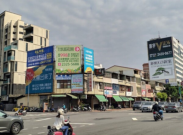 預售屋廣告看板示意圖。圖/台灣房屋提供