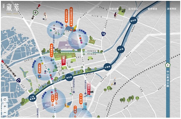 台南「遠雄藏萃」位在溪東重劃區,周邊生活機能已成型。圖/業者提供